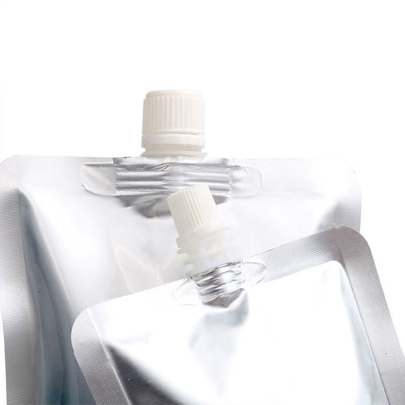 Custom Printed Matte Aluminum Spout Pouches Leak Proof For Juice Wine Liquid Food Storage