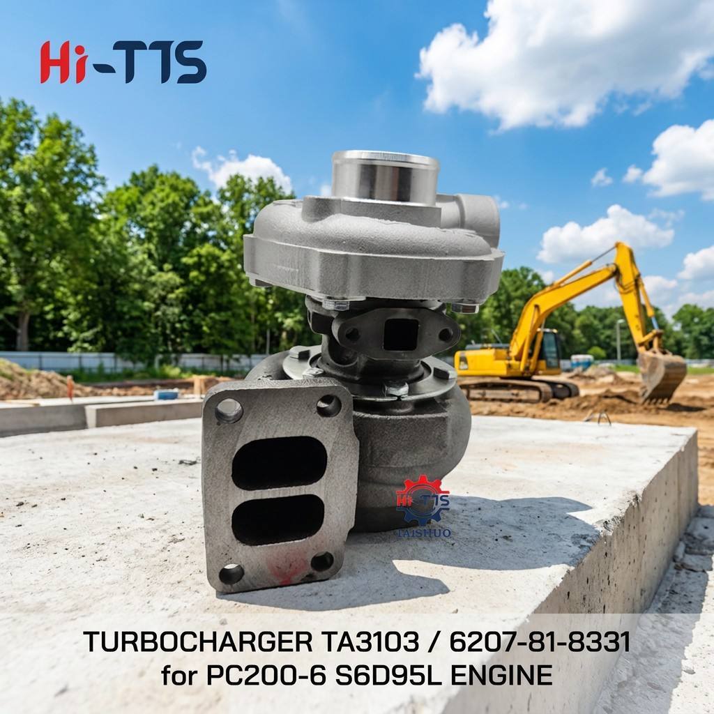 Engine Parts TA3103 Turbo 6207-81-9330 700836-0001 6207-81-8330 6207-81-8331 465636-0116 Turbocharger for Komatsu PC200-6 S6D95L  Construction Machinery Parts