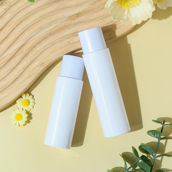 Botella cosmética de plástico blanco de 50 ml - Certificada por la FDA y ecológica