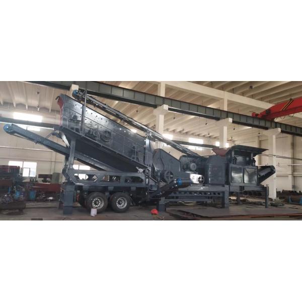 Mobile Granite Impact Crusher Machine 100 T/H Customized Request Outlet Size 50-100mm