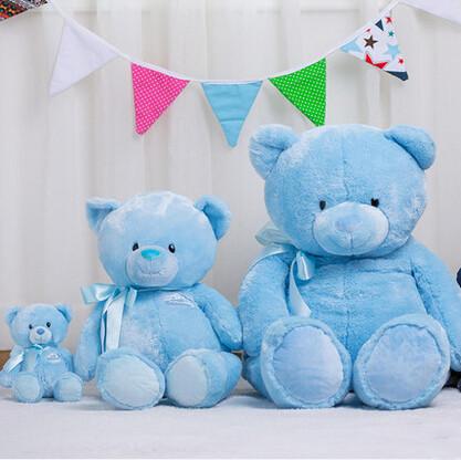 Lovely 12 Inch Blue Teddy Bear Stuffed Soft Plush Toys For Promotion Gifts