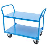 Chariot de service adapté aux besoins du client en métal de chariot à la rangée 1200LB 2 avec la double poignée