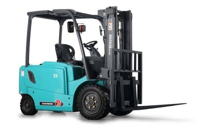 4 Wheel 3.5 Ton Electric Rough Terrain Forklift Truck With Ergonomic Design Of Control Elements