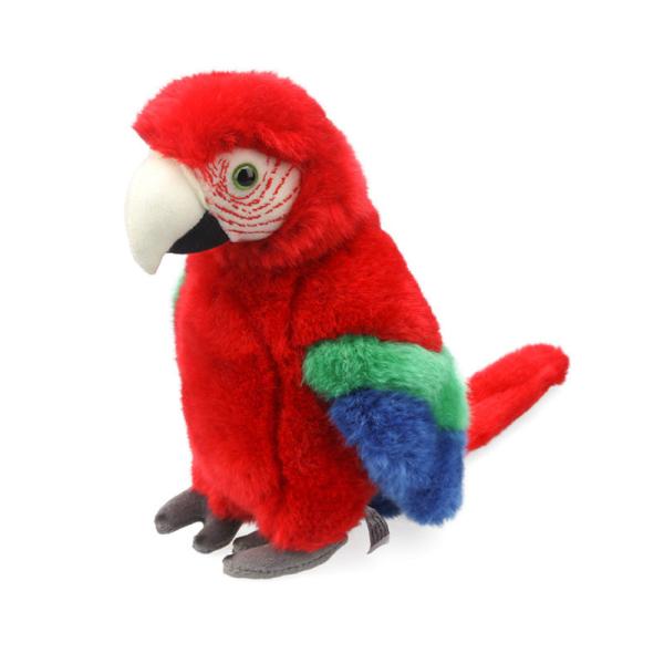 Polyester Fiber Stuffing Bright Red Macaw Stuffed Animal Gift For Kids plush toys
