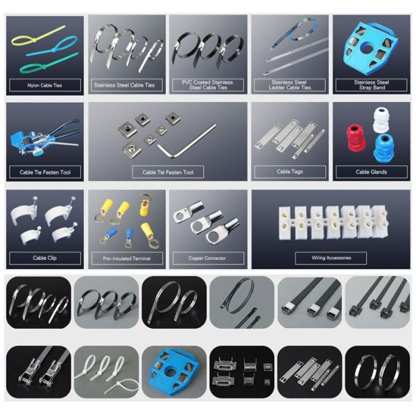 High Strength PVC Coated Black Stainless Steel Cable Ties Ball Locking