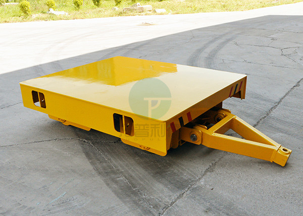 15 t plant handling trailer on cement floor manual or towed with roller
