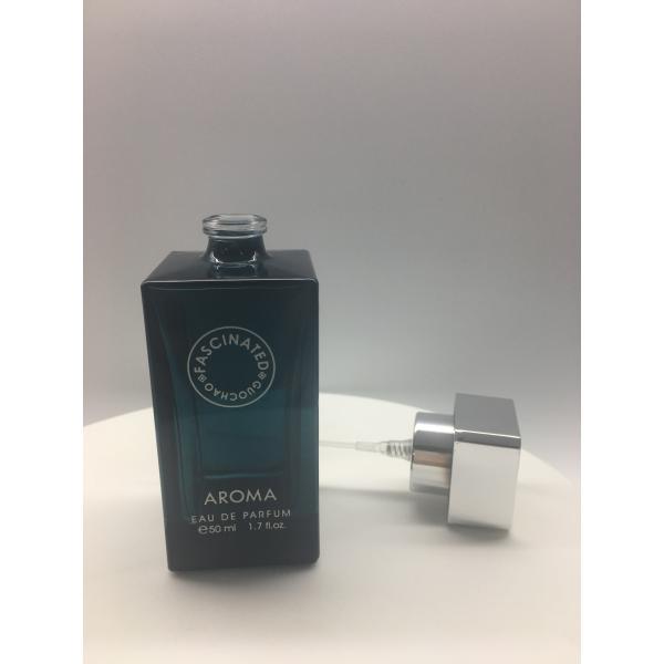 Атомизатор флаконов духов 50ml прямоугольника стеклянный роскошный с квадратной крышкой