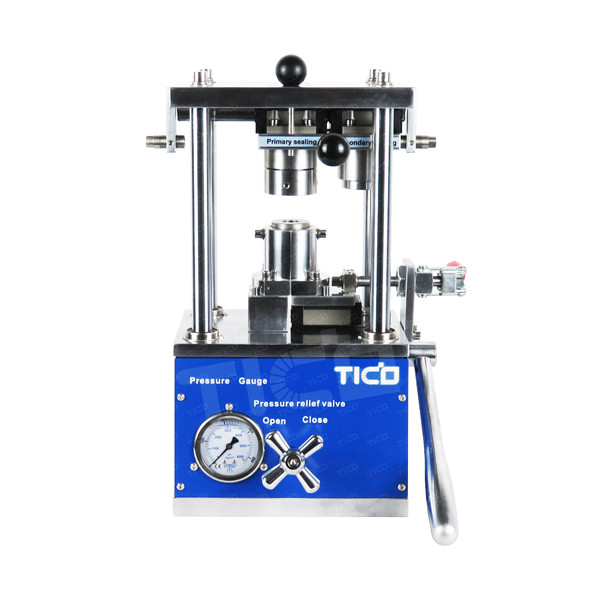 Hydraulic Cylindrical Cell Case Manual Crimping Machine