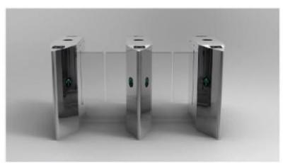 Bevel Angle Sliding Gate Turnstile Series Stainless Steel Turnstile