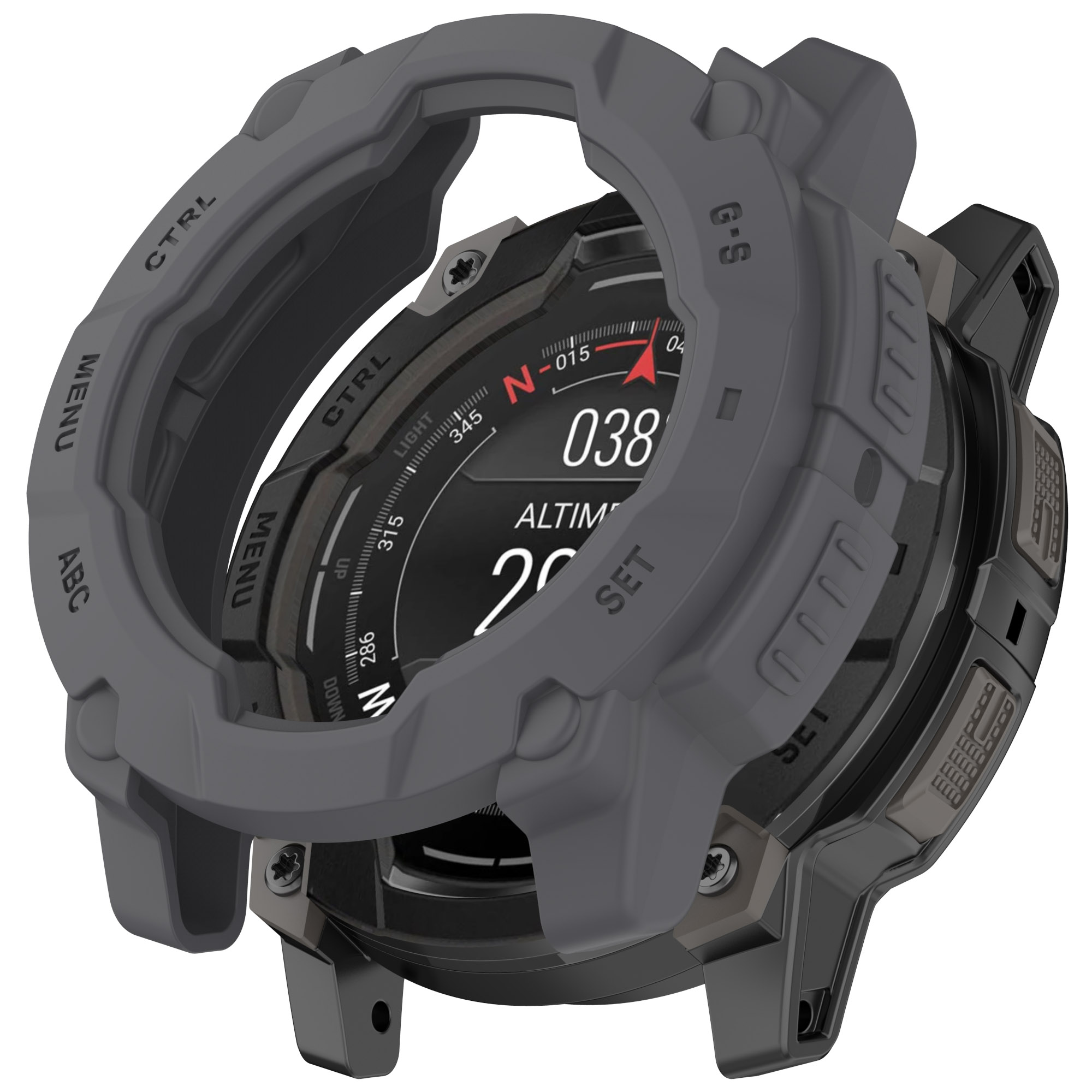 Eraysun TPU Soft Silicone Case for Garmin Instinc E 40mm 45mm Protective Cover Cases Film Shell Watch