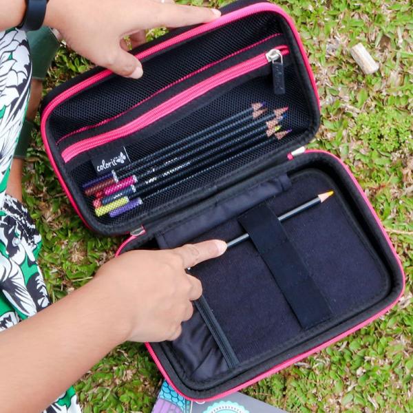 L8.75'' EVA Pencil Case For Gel Pens Markers Brushes