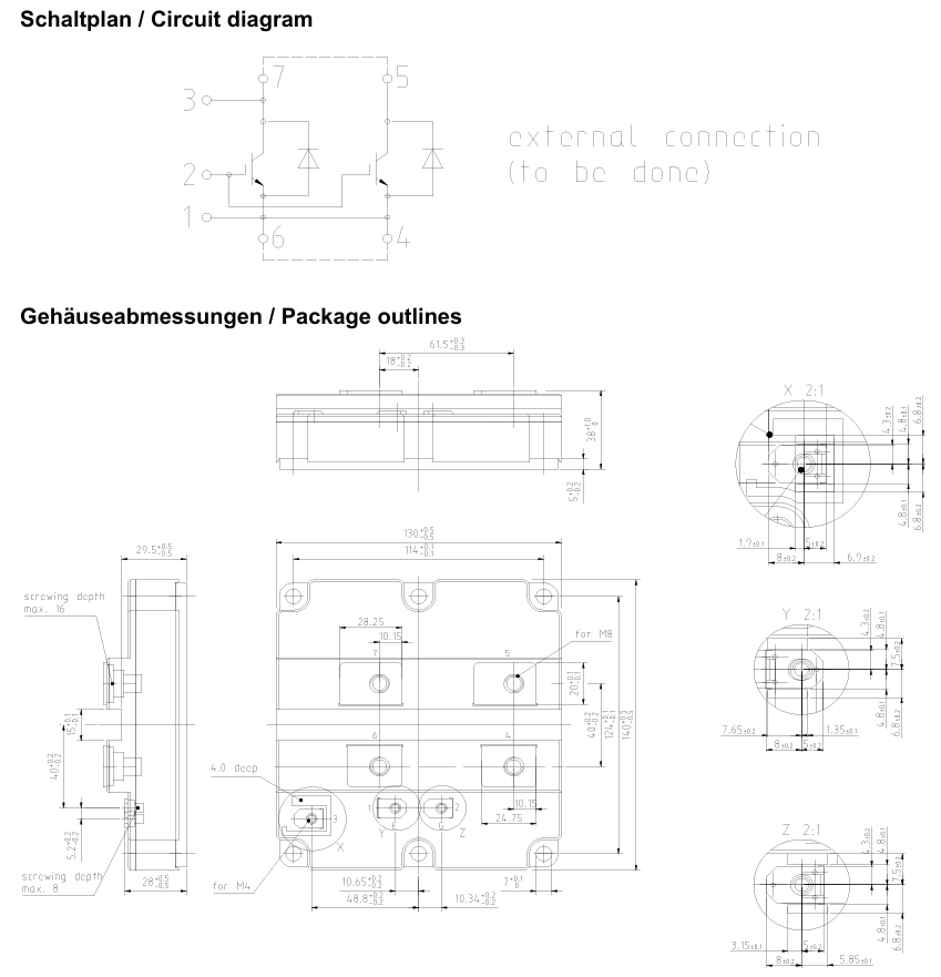 FZ1600R17HP4B2 1700V HiPerFET 4 1600A IGBT High Power Density Low Vce(sat) Fast Switching High Frequency Robust SOA Industrial Grade for UPS and Solar