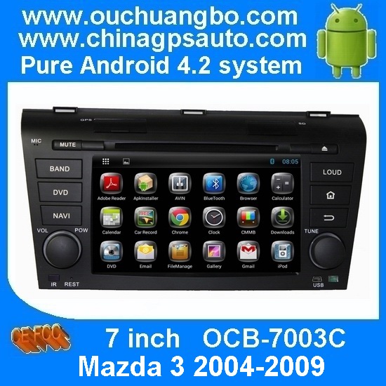 Ouchuangbo Car Video Multimedia Capacitive Android 4.2 for Mazda 3 2004-2009 GPS Navi DVD Player OCB-7003C