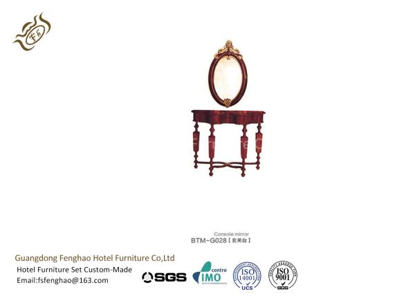 Deluxe Gold Plated Wooden Belt Mirrored Console Table Hallway Carved