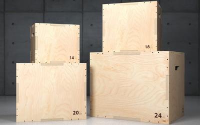 3-IN-1 SIZES  gymnastics crossfit   workout  titan fitness jump   wooden plyometric box