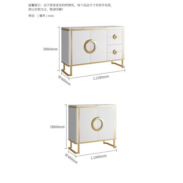 Luxury Hotel Bedside Tables with Drawer , Commercial Modern TV Cabinet