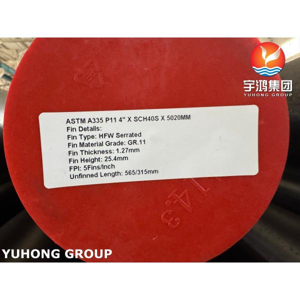 4-17mm Fin Height Astm A335 P11 Serrated Finned Pipe For Furnace Applications