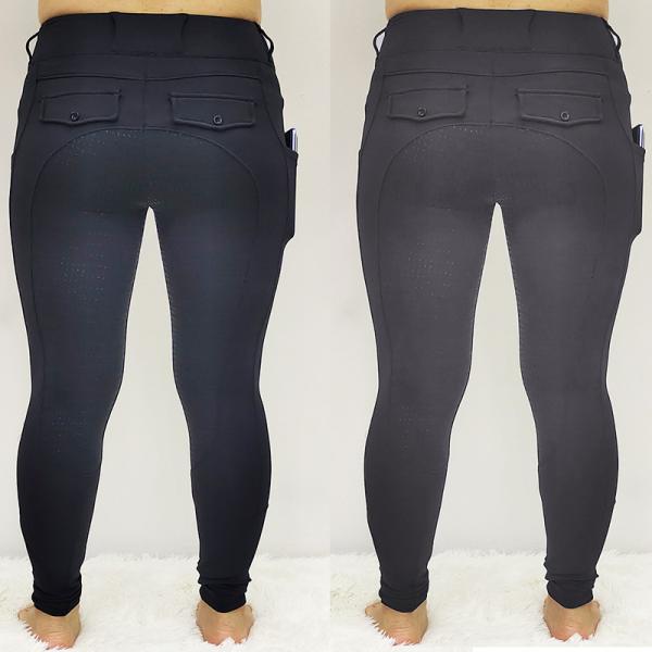 Полная верховая езда зимы места задыхается почищенные щеткой колготки анти- Pilling ткани конноспортивные