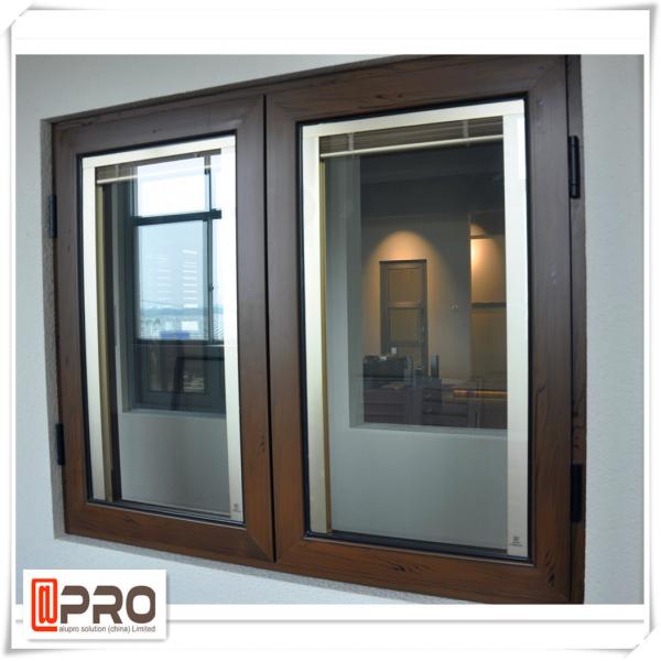 Energy Efficient Customized Aluminum Casement Windows Double Glazed inward opening asement window with