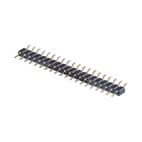 2.54mm Machined Female Header Right Angle SMT SMD Single Row 1-40Pin PCB Connector
