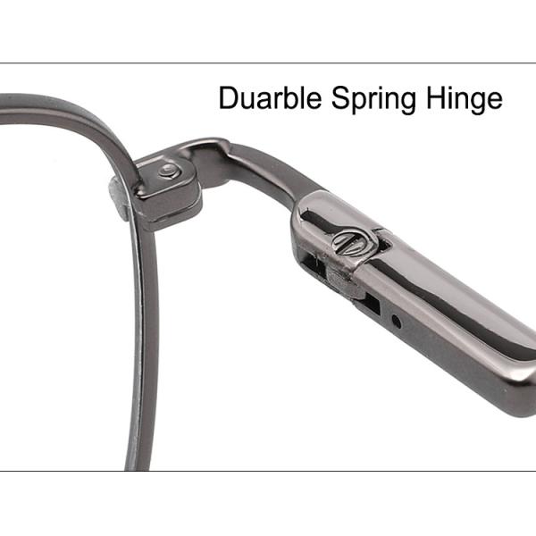 Eyewear металла объектива квадрата 53mm обрамляет голубой светлый рецепт