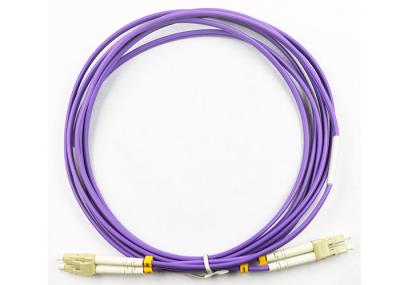 Comprimento de onda 850/1300NM roxo da cor do cabo de remendo da fibra multimodo do LC LC