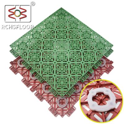 280g de piso de basquetebol de PP azulejos de campo de desporto 304,8mm * 304,8mm