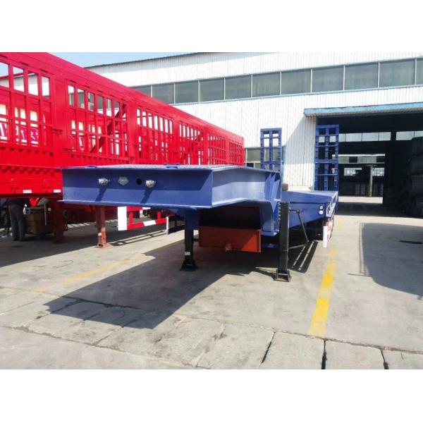 Carry Heavy Machinery 3 Axle Low Bed Trailer 50 Ton CE Certification