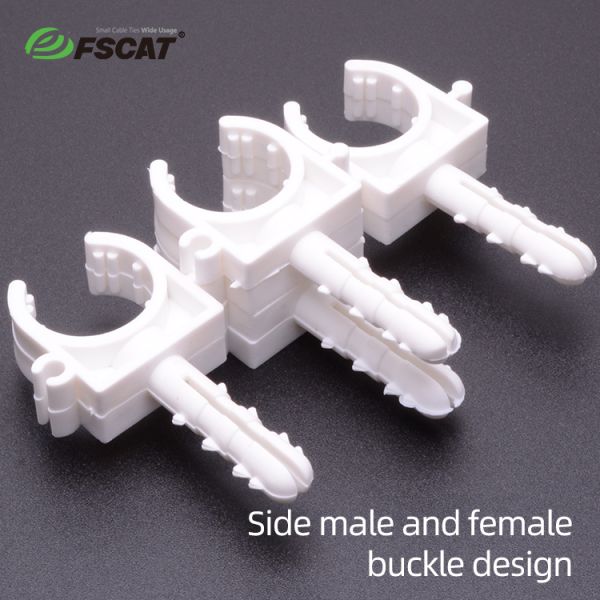 25MM Plastic Pipe Clips Plastic Pipe Clamps Environmental Friendly