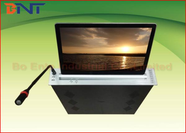 Conference Microphone LCD Monitor Lift with 18.5 Inch Ultra thin Screen for Audio System