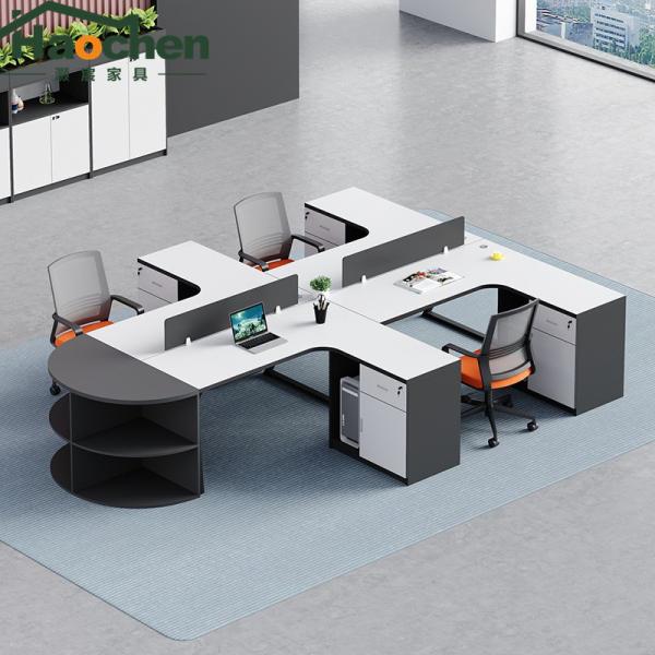 Алюминиевая рамка панель / ткань / стальная офисный стол и кресло комбинация