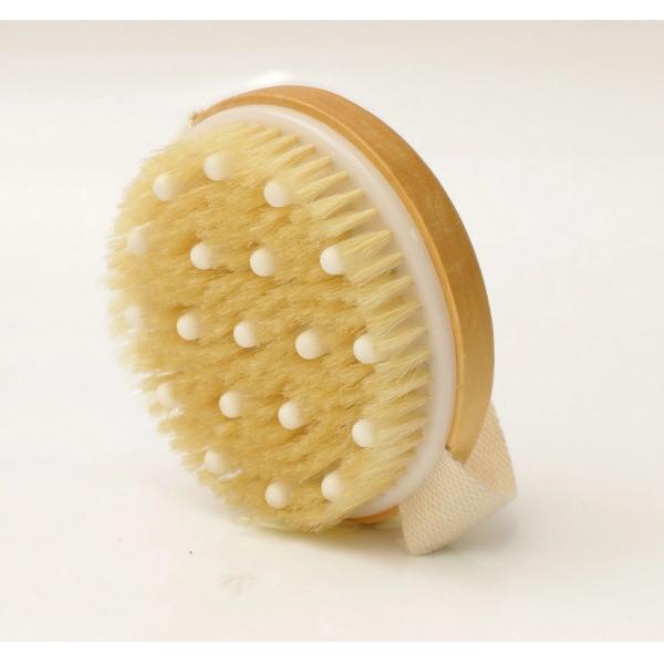 Natural Bristles Cellulite Exfoliating Body Smoother Dry Skin Bath Brush