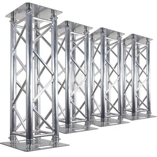 Square Metal Arch Truss Height Simple Bolt Aluminum Truss Lighting Light Weight