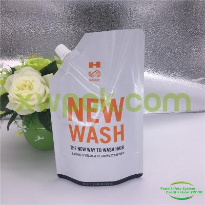 Dish Washing Detergent Powder Packing / Spout Liquid Washing Powder Packaging Bags