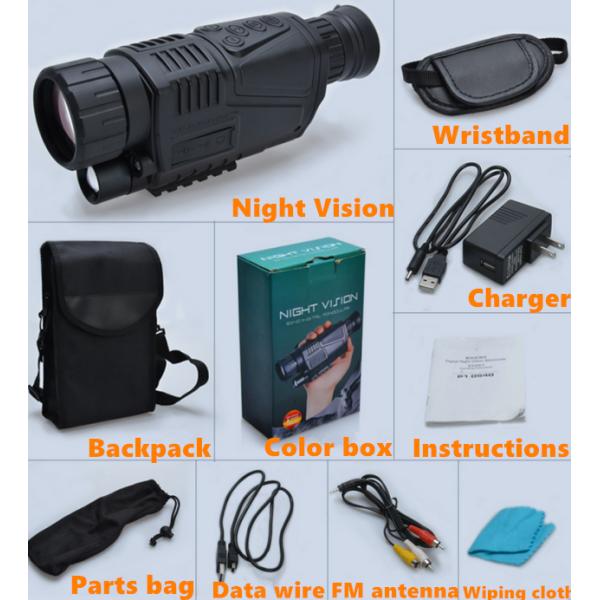 Outdoor Hunting Day And Night Vision Monocular L Shine 5x High Resolution