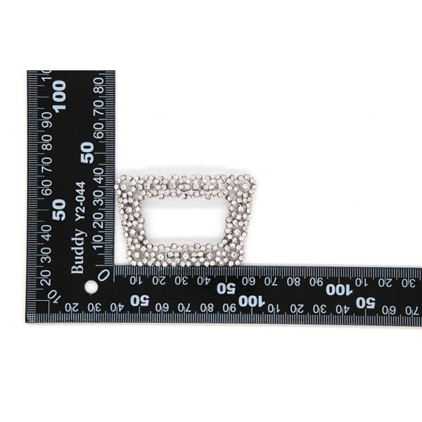 Rhinestone Ladies Crystal Shoes Decoration Accessories Silver Col