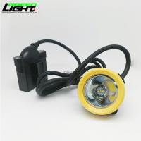 6.6Ah Lámparas de tapa para mineros de bisel amarillo 10000lux Lámpara de cabeza antiexplosión a prueba de agua para mineros