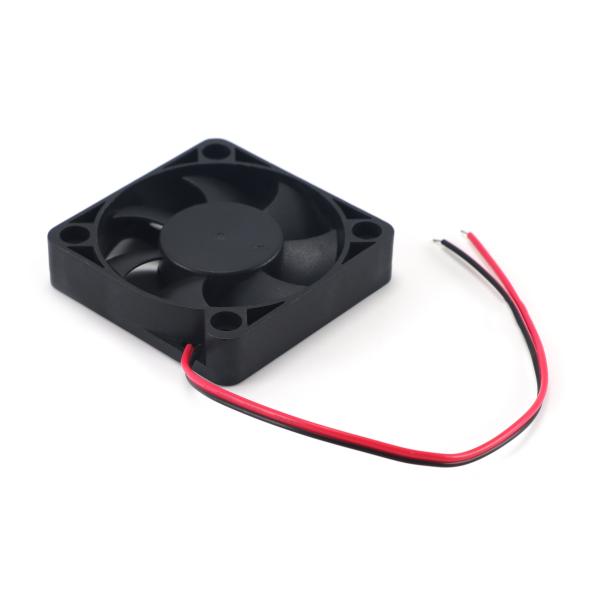 12V Brushless DC Axial Cooling Fan 50x50x10mm Black Flange Mount