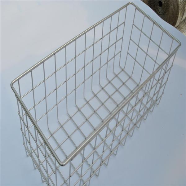 Stainless 316 316l Hanging Industrial Wire Mesh Basket , Metal Mesh Basket