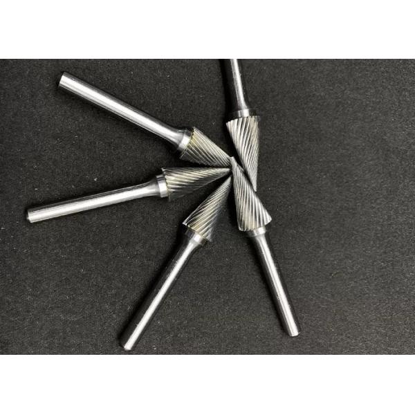WC CO Particle Tungsten Carbide Rotary Burrs Shank Size 1/8 1/4 Inch 3 6MM Chemical Composition 6 8 Percent Cobalt With WC