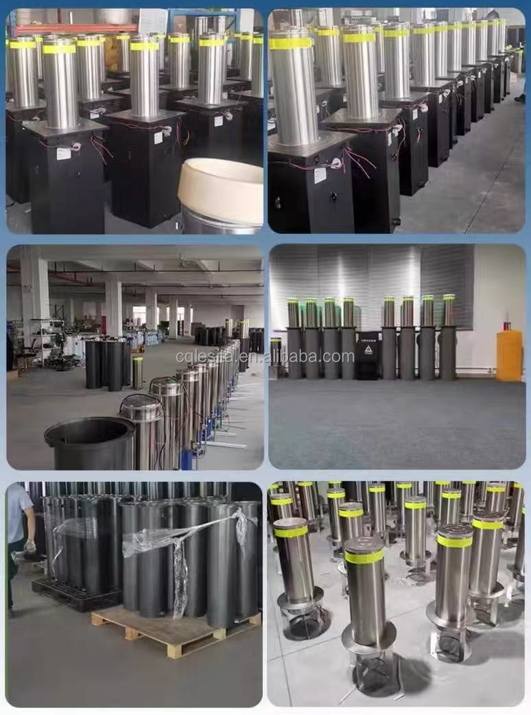 Automatic Retractable Stainless Steel Hydraulic Bollards Modern Intelligent Lifting Column Car Parking Barrier for Villa Outdoor
