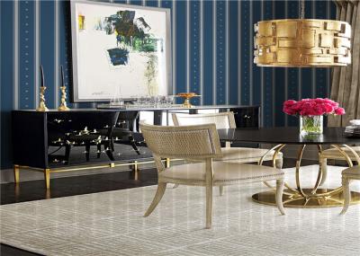 Striped Pattern American Style Wallpaper Waterproof For Living Room , SGS CE Listed