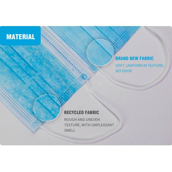 SJ OEM Wholesale Blue surgical mask supplier 3 layers disposable cotton earloop face mask medical