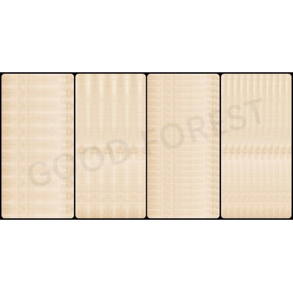 Естественная облицовка 0.3mm до 0.5mm волнистой древесины явора для межкомнатных дверей