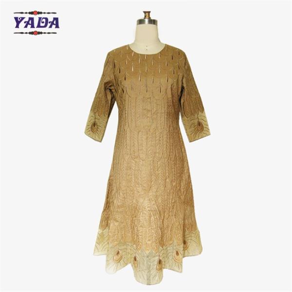 Женщина длинный костюм западной танцевальной манеры в стиле павлина оптом оптом женское стройное ретро платье с низкой ценой