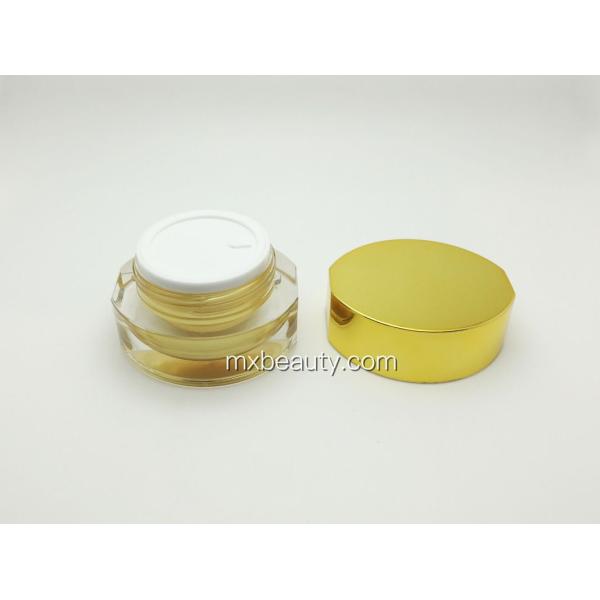 first class pmma OVAL SHAPE cream jar for different size 25g acrylic cream jar cosmetic packaging plastic cream jar