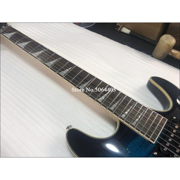 Custom 6 string electric guitar yellow tiger maple veneer rosewood fingerboard double rocking bridge free delivery