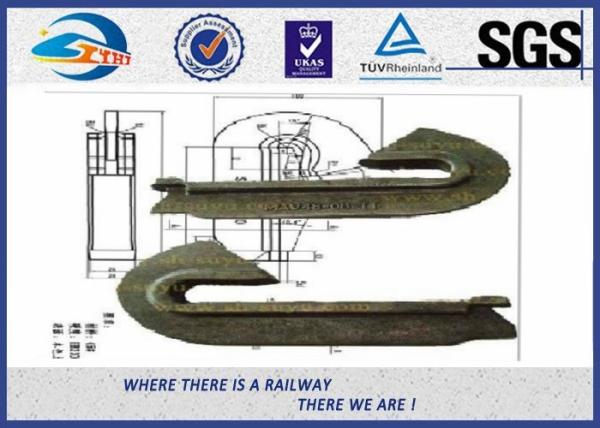 ISO 9001 Casting Rail Anchors For Fastening Railway Sleepers 60Si2MnA Material