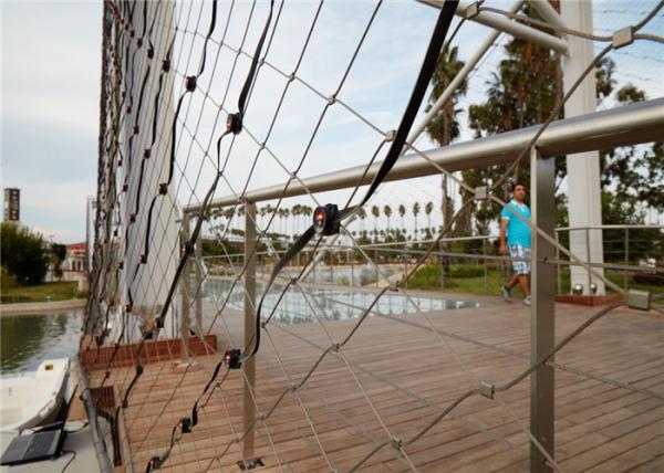 7*7 Stretchable Stainless Steel Knotted Rope Mesh For Security Zoo Cages