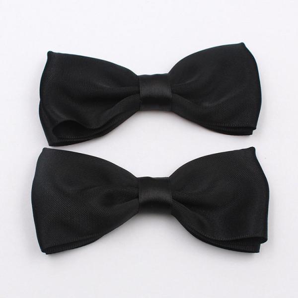 High Durability Satin Ribbon Bow , Fancy Premade Satin Bows With Clip